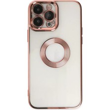 Newface Apple iPhone 14 Pro Max Kılıf Slot Silikon - Rose Gold