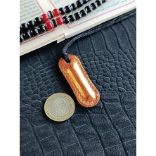VİP GİFT Cevşen Dualı Kolye Muska Hakiki Deri El Yapımı
