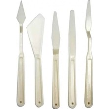 Nacario Mey Ithalat® Rich Beyaz Spatula Seti 5 Parça