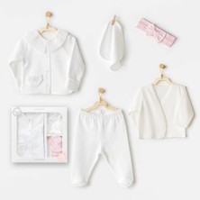 Nacario Mey Ithalat®   AC25650 Cuddly Bunny Bear 5'li Hastane Çıkışı Ecru Pink