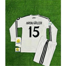 R.madridd A.r.d.a-G.ü.l.e.r Uzun Kol Çocuk Forması 4'lü Set (Armalı)