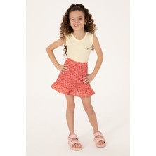U.S. Polo Assn. Kız Çocuk Nar Çiçeği Etek (Dokuma) 50282942-VR239