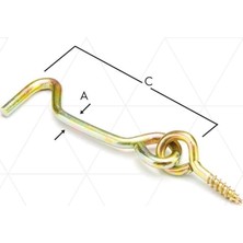 Nacario Mey Ithalat® Çengelli Askı 80 No ( 5 Adet )