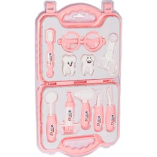 Nacario Mey Ithalat®  ERN-2039 Çantalı Pembe Dişçi Kız Seti -Heroes Toys