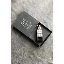 VİP GİFT Siyah Kemer Anahtarlık Hakiki Deri Klipsli