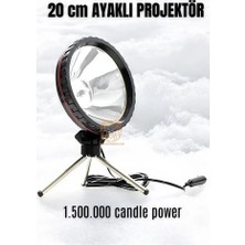 Nacario Mey Ithalat® 3 Ayaklı El Projektörü 360 Derece Avcı Projektörü Tekne Projektör 426427