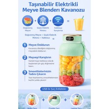 Aksoy Homestyle Taşınabilir Şarjlı Blender 1200ML Şarjlı Spor Smootihe Shake Karıştırıcı