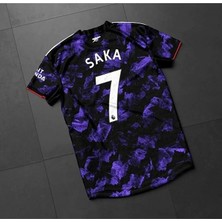 A.r.s.e.n.a.l 2023/24 Yeni Sezon Bukayo Saka Özel Konsept Forması (Mor)