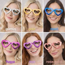 Zero Land Muratech Kalp Şekilli Parti Gözlüğü 12 Adet – 6 Renk ( Camsız )