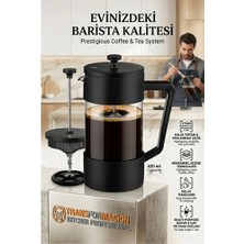Nacario Mey Ithalat® 420 ml Tortusuz French Press - Çift Filtreli Kahve Demleme Sanatı   716540