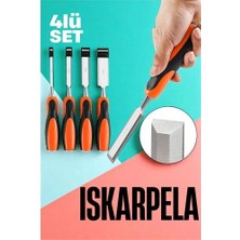 Nacario Mey Ithalat® Iskarpela Seti - Vanadyum Çelik Ahşap Işleme Aleti  Profesyonellere Ahşap Keski Seti 721672