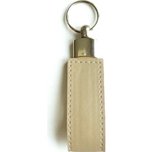 VİP GİFT Kemer Anahtarlık Vegan Deri Krem