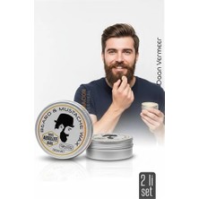 Nacario Mey Ithalat® 2 Li Nano Bıyık Sabitleyici Wax - %100 Doğal, Şekillendirici ve Besleyici Balm