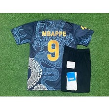 2024/25 Sezonu Kylian Mbappe Dragon Desenli Konsept Çocuk Forması 4'lü Set