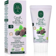 Nacario Mey Ithalat®   Doğal Karadut Özlü Diş Macunu 2-6 Yaş 60 ml