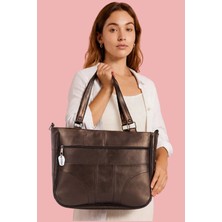 Westbag Hakiki Deri Kol Omuz Askılı Çapraz Postacı Çok Gözlü Çanta