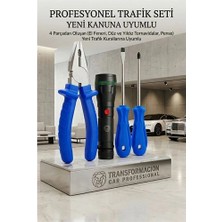 Nacario Mey Ithalat® 4 Parça Kanun Uyumlu Trafik Seti Pense Tornavida El Feneri 723056