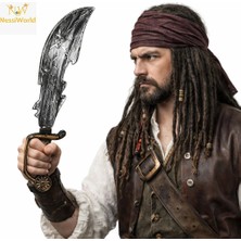 Nacario Mey Ithalat® Eskitme Detaylı Plastik Korsan Kılıcı 45 cm