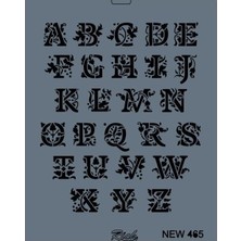 Nacario Mey Ithalat® Rich New Seri N-465 Stencil 35X25 cm