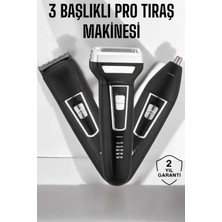 Nacario Mey Ithalat® 3 Başlıklı Profesyonel Tıraş Makinesi