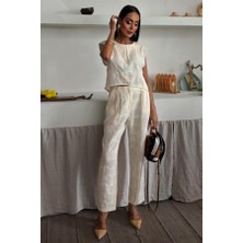 Shalina Süzüne Nakışlı Crop Takım 9796-08