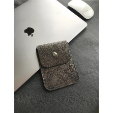 VİP GİFT Magic Mouse Kılıfı Apple Uyumlu Hakiki Deri Çıtçıtlı Kapama