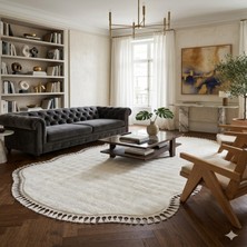 Altun Carpet Modern Kırem Babıl Post  Pelüş Saçaklı Kaymaz Halı 13MLHAVYUKSEKLİĞİ Var 2.2 cm Kalınlık Var