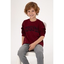 U.S. Polo Assn. Erkek Çocuk Bordo Bisiklet Yaka Sweatshirt 50316537-VR014
