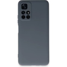 Newface Xiaomi Redmi Note 11T Kılıf Nano Içi Kadife Silikon - Gri