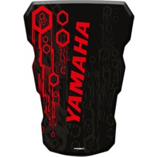 Tutgun Motor Universal Tank Pad Yamaha Siyah Kırmızı