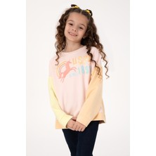 U.S. Polo Assn. Kız Çocuk Açık Pembe Bisiklet Yaka Sweatshirt 50317979-VR078
