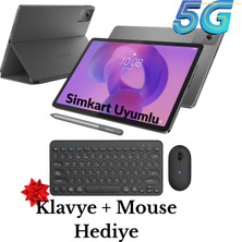 Lenovo Idea Tab 8gb 128GB 11 Inç 2.5k 500NITS 5g Sim Kartlı Tablet+Kalem+Kılıf Klavye Mouse Hediye Lenovo Türkiye Garantili