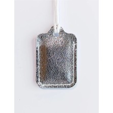 VİP GİFT Küçük Dörtgen Cevşen Dualı Kolye Muska Hakiki Deri El Yapımı