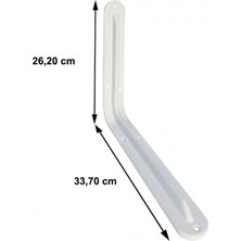 İlanib Ticaret Mey Ithalat® Raf Altı 12X14 mm Beyaz