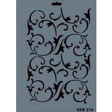 Nacario Mey Ithalat® Rich New Seri N-270 Stencil 35X25 cm