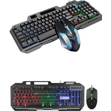 Nacario Mey Ithalat® Gaming  Klavyesi LED Aydınlatmalı Mekanik Hisli