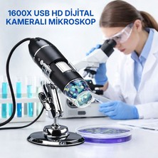 Multizone 1600X LED Işıklı Dijital Kameralı Mikroskop Hd Android Windows USB Uyumlu Profesyonel