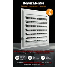 Özfırat Pvc Yapı Menfez - Banyo, Tuvalet, Wc Havalandırma - Plastik - (Renk ve Ölçü Seçenekli)