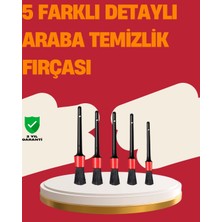 Nacario Mey Ithalat® Araç Içi Detaylı Temizlik Seti-Araba Jant ve Iç Yüzey Temizlik Fırçaları