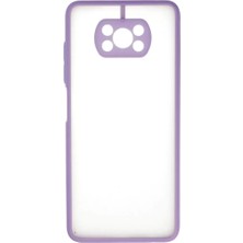 Newface Xiaomi Pocophone X3 Kılıf Montreal Silikon Kapak - Mor