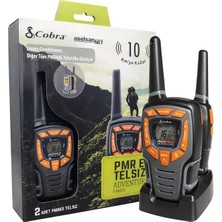 Prativas Aselsan PM-865 Pil Şarj Dahil 10 Km Titreşimli Ikili El Telsizi (8 KANAL+121 Alt Kanal