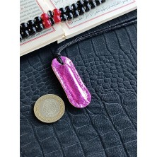 VİP GİFT Cevşen Dualı Kolye Muska Hakiki Deri El Yapımı