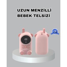 Nacario Mey Ithalat® Şarjlı Bebek Telsizi Uzun Mesafe 22 Kanal LCD Ekran Vox Modu 400 Mah