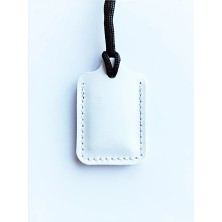 VİP GİFT Küçük Dörtgen Cevşen Dualı Kolye Muska Hakiki Deri