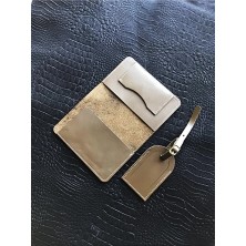 VİP GİFT Voyager Pasaport Kılıfı Minimalist Hakiki Deri Pasaportluk