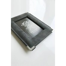 VİP GİFT Resim Çerçevesi Dekoratif Ev Ofis Masaüstü Vegan Deri Siyah