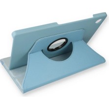 Nacario Mey Ithalat®  Samsung Galaxy X200 Tab A8 10.5 Kılıf 360 Tablet Deri Kılıf - Turkuaz