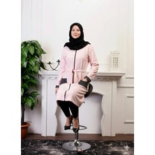 Defka Sonbahar/kışlık Fermuarlı Kadın Gecelik/sabahlık