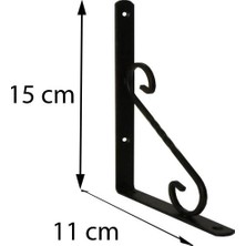 İlanib Ticaret Mey Ithalat® Ferforje Raf Altı No:1 Siyah