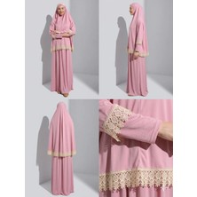 Defka Iki Parça Etekli Kadın Tesettür Namaz Elbisesi